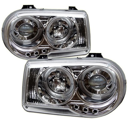 Spyder Projector Chrome Headlights 05-10 Chrysler 300C